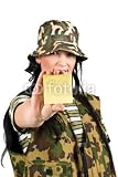 Wallmonkeys Peel and Stick Wall Decals - Fisherman Woman with Post-it - Removable Graphic