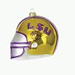 LSU Tigers NCAA Glass Football Helmet Ornament (3)"
