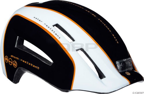 Lazer Urbanize Helmet: Black/White/Orange; LG/XL (58-61cm)