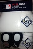 MLB Tampa Bay 3 Piece Infant Set ~Onesie, Bib, & Booties. Fits 6-9 Months.