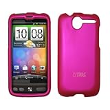 EMPIRE Hot Pink Rubberized Snap-On Cover Case for HTC Desire