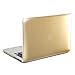 GMYLE(R) Hard Case Metallic Color for MacBook Pro 13 inch with Retina display - Metallic Champagne Gold Rubber Coated Hard Shell Case Cover with Black bottom case (Not Fit For Macbook Pro 13)