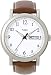 Timex Men's Classic Silver-Tone Leather Dress Watch #T2M489