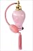 Kitchen & Housewares : Perfume Bottle Atomiser - Pink & White Glass - Style C