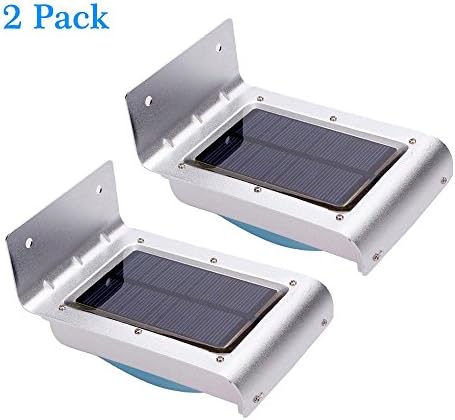 Solar Lights,Superproducts 24 LED Deck Lighting ,Wireless Waterproof Outdoor Security Motion Sensor Light for Garden,Deck,Porch,Patio,Driveway(White,2 Pack)