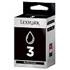 Lexmark No. 3 Ink Cartridge - Black