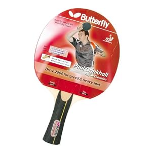 Butterfly Paul Drinkhall 2000 Black/Red Table Tennis Bat
