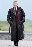 Long Leather Trench Coat