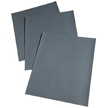 3M Wetordry Paper Sheet 431Q, C Weight Paper, Silicon Carbide, 11" Length x 9" Width, 120 Grit (Pack of 50)