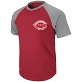 MLB Cincinnati Reds Johnny Bench Legacy of Champions Short Sleeve Crew Neck Overdyed Ringer Tee Men's