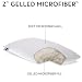 Z by Malouf GELLED MICROFIBER Gel Fiber Filled Pillow, QUEEN Z by Malouf GELLED MICROFIBER Gel Fiber Filled Pillow, QUEEN