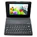 Axstyle Bluetoothキーボード搭載 スリムレザーケース for SAMSUNG GALAXY Tab SC-01C スタンド機能付 ブラック ニューモデル