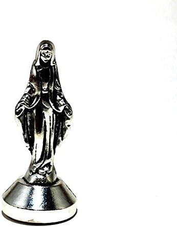 Mary Mother of God with Open Arms Metal Statue - 2 inches