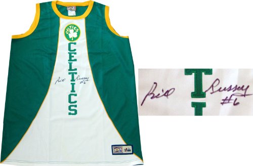 Bill Russell Autographed Boston Celtics Warm Up Jersey