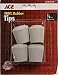 SHEPHERD HARDWARE 51246 TIP CHAIR LEG DURA 7/8" WHITE