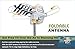 Outdoor Amplified Antenna - 150 Miles Range - 360° Rotation - Wireless Remote