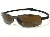 Tag Heuer - TAG HEUER 5011 TAGHEUER Curve Series 801 Gunmetal Black Polarized Sunglasses Brown Lens Size: 62-16-125