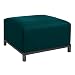 Copenhagen Titanium Ottoman - Microsuede Ebony