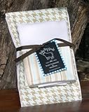 2 pc. Burp Cloth Set (Cafe au Lait)