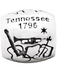 De Buman Sterling Silver Us 50 State Tennessee Bead,hole 5mm
