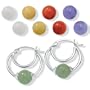 6-Pc. Interchangeable Jade Sterling Silver Earring Set