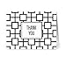 Note Card Cafe Thank You Cards Greeting Card Set with Envelopes | 36 Pack | Blank Inside, Glossy Finish | 6 Modern Black & White Thank You Designs | Bulk Set for Greeting Cards, Birthdays
