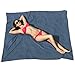 Microfiber Beach Blanket/Outdoor Picnic Blankets (64 x 76 inches) XL Beach Towel – Fits Two - Corner Anchor Pockets - Sand Free - Fast Dry - Travel – Sport - Camping