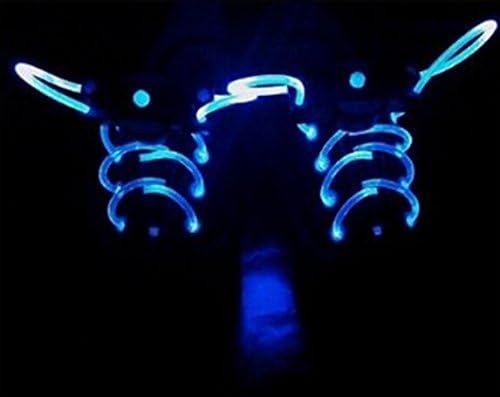 LED shoelaces with continuous and blinking modes in 5 colors