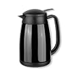 Isosteel Tableline VA-9342K Vakuum-Isolierkanne 1,0 L aus 18/8 Edelstahl schwarz beschichtet mit Quickstop-Einhandausgie�system