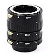 Automatik Zwischenringe 12/20/36mm f�r Makrofotographie passend zu NIKON D7000, D5200, D5100, D5000, D3200, D3100, D3000, D800, D700, D600, D300, D300s, D200, D90, D80, D70, D70s, D60, D50, D40, D40x, D3 Series, D2 Series, D1 Series *** Kontaktbereich aus METALL !!