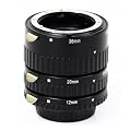 Automatik Zwischenringe 12/20/36mm f�r Makrofotographie passend zu NIKON D7000, D5100, D5000, D3100, D3000, D700, D300, D300s, D200, D90, D80, D70, D70s, D60, D50, D40, D40x, D3 Series, D2 Series, D1 Series *** Kontaktbereich aus METALL !!