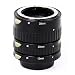 Automatik Zwischenringe 12/20/36mm f�r Makrofotographie passend zu NIKON D7000, D5200, D5100, D5000, D3200, D3100, D3000, D800, D700, D600, D300, D300s, D200, D90, D80, D70, D70s, D60, D50, D40, D40x, D3 Series, D2 Series, D1 Series *** Kontaktbereich aus METALL !!