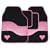 Think Pink 4 Piece Car Mat Set With Anti-Slip Backing