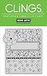 Hero Arts Clings Rubber Stamp / Flower Patterns