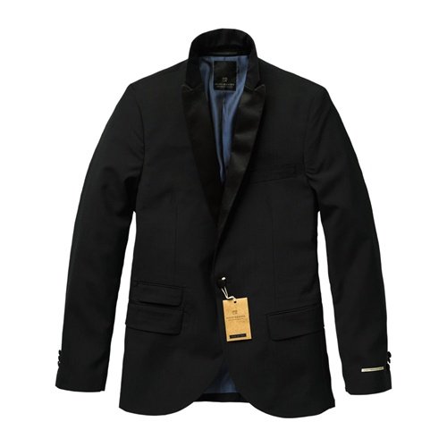 Scotch & Soda - Mens Midnight Navy Smoking Blazer Navy Large