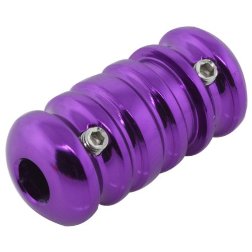 PURPLE 3/4 Aluminum Wholesale Tattoo Grips #1 - Ribbed, Light