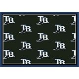 MLB Team Repeat Tampa Bay Rays Baseball Rug Size: 10' 9"x13' 2"