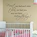 First We Had Each Other..Nursery Room Decal Wall Quote Vinyl Love Large Nice Sticker