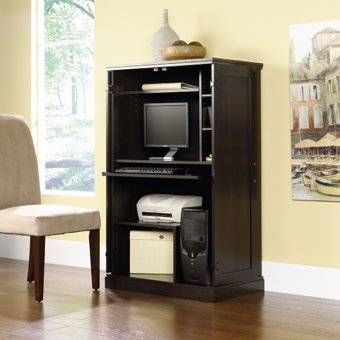 Sauder Cinnamon Cherry Computer Armoire