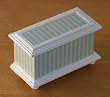 Dollhouse Miniature Artisan Decoupaged Wood Blanket Chest