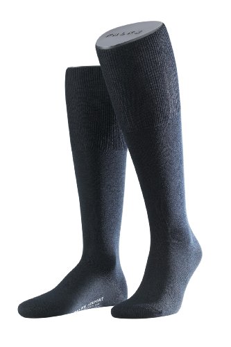 FALKE Airport Kniestrumpf 15435 Herren KnieStrmpfe, Gr. 49-50, blau Preisvergleich