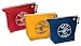 New Klein 3-Pack of Assorted Canvas Zipper Bags