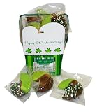 Belgian Milk Chocolate Dipped St. Patrick's Day Fortune Cookies