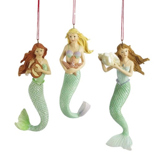 Midwest.CBK Set of 3 Mermaid ornaments 892862 Midwest.CBK Set of 3 Mermaid ornaments 892862
