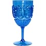 Le Cadeaux Break Resistant Drinkware Wine Glass, Blue