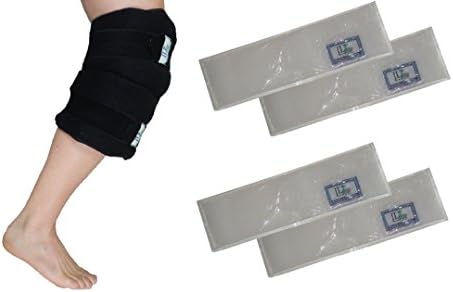 12" x 20" Extra Large Hot Thermal and Ice Cold Compress Therapy Gel Pack Wrap by Life and Limb Gel for the Knee, Leg, Hip, Back + Extra Set of Gel Inserts