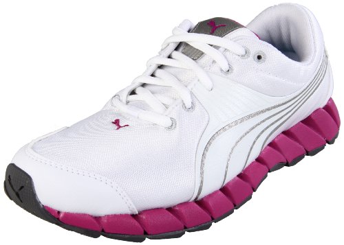 Puma Women's Osuran Cross-Training Shoe,White/ Fuschia/Silver,8.5 B US On Sale