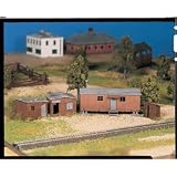 Bachmann Trains Hobo Jungle - 2 Shacks, Box Car, Outhouse