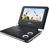 Coby TFDVD7009 7-Inch Portable DVD/CD/MP3 Player, Black