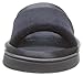 Isotoner Women's Microterry Slide Slipper with Satin Trim, Black, 9.5/10
